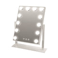 Καθρέπτης μακιγιάζ αφής 12 LED 30x40cm HYH-170 Λευκό