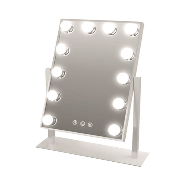 Καθρέπτης μακιγιάζ αφής 12 LED 30x40cm HYH-170 Λευκό