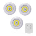 LED COB Φωτιστικά Σποτάκια για Εσωτερικούς Χώρους με Μπαταρία και Τηλεχειριστήριο Λευκά