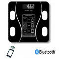 Γυάλινη Ψηφιακή Ζυγαριά Bluetooth για Μέτρηση Βάρους-Λιπομέτρηση και Δείκτη Μάζας Σώματος έως 180kg 2017A Μαύρη