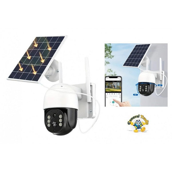 Αδιάβροχη ηλιακή κάμερα 4G IP66 Full HD+ 5MP με Αμφίδρομη Επικοινωνία, Φακό 3.6mm, έγχρωμη νυχτερινή όραση και ανίχνευση HL18668-239