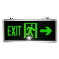 Φωτιζόμενη επιγραφή Led (EXIT) 35X15cm διπλής όψης με βέλος κατεύθυνσης για έξοδο κινδύνου επαγγελματικών χώρων 2τμχ DY-31